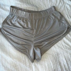 Silver Forever 21 Short Shorts